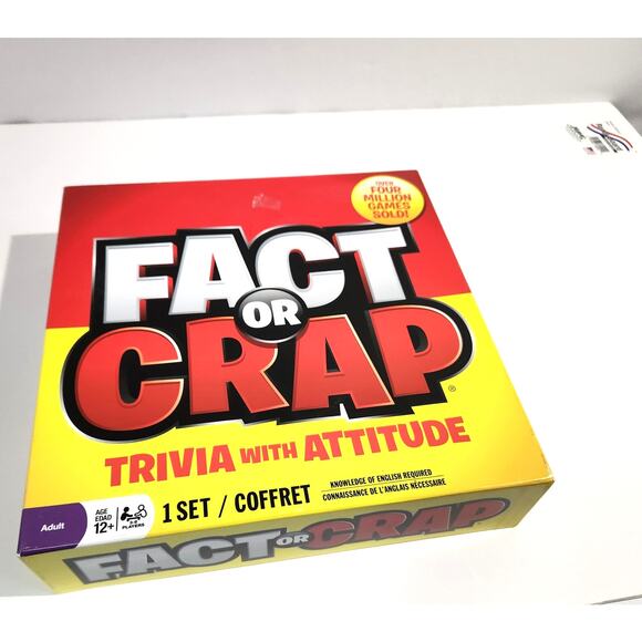Fact Or Crap Trivia Party Board Game All Pieces included Fun Icebreaker Holiday - Picture 10 of 10